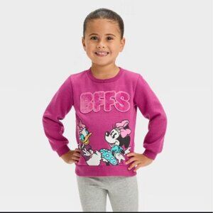 Disney Junior Minnie Mouse & Daisy Duck "BFFs" fleece-lined sweatshirt size 12M